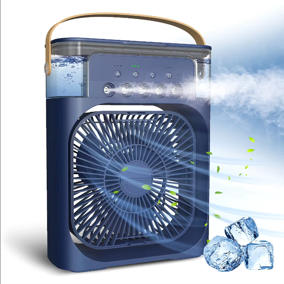 Cheerified 4-in-1 USB-C Powered Personal Portable Mist Air Fan Cum Humidifier With Water Spray