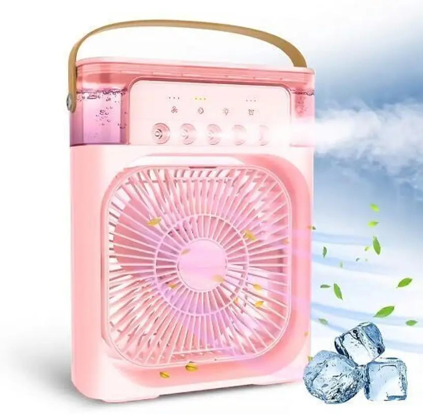 Cheerified 4-in-1 USB-C Powered Personal Portable Mist Air Fan Cum Humidifier With Water Spray