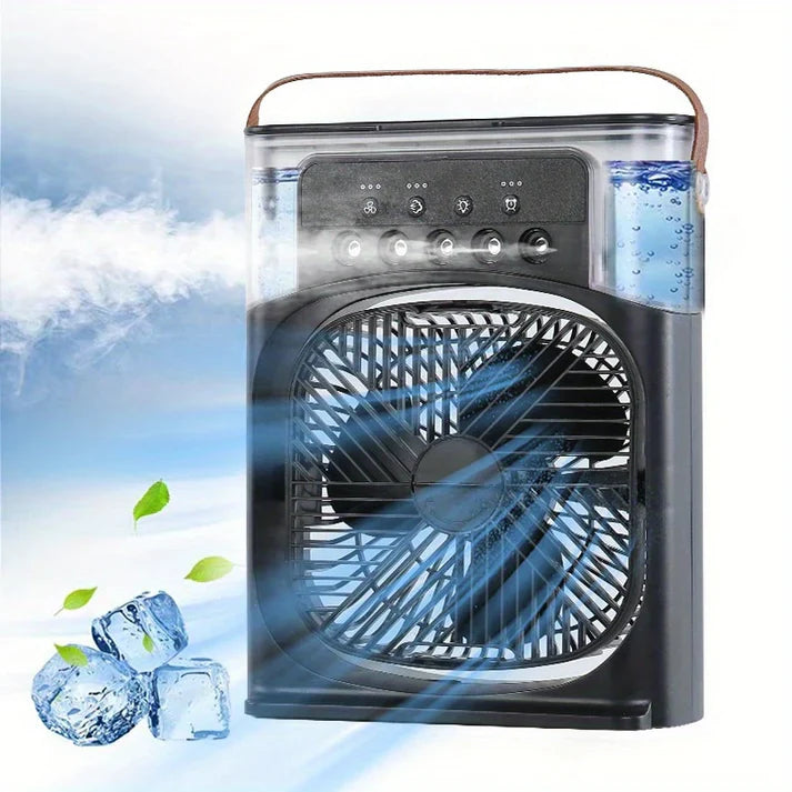 Cheerified 4-in-1 USB-C Powered Personal Portable Mist Air Fan Cum Humidifier With Water Spray