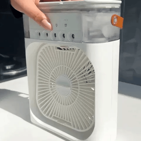 Cheerified 4-in-1 USB-C Powered Personal Portable Mist Air Fan Cum Humidifier With Water Spray